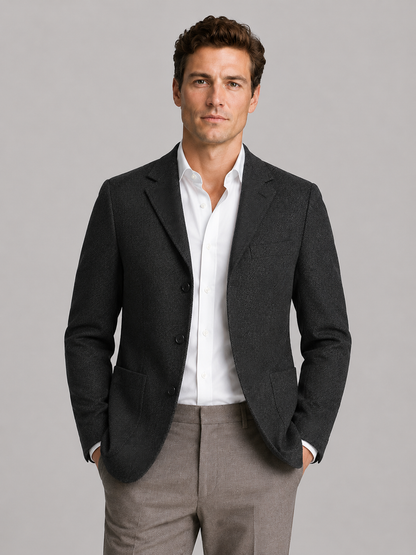Mortimer | Men's Herringbone Tailored Blazer