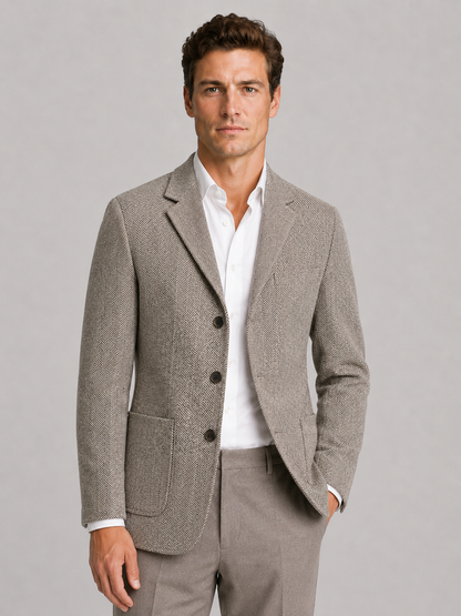 Mortimer | Men's Herringbone Tailored Blazer
