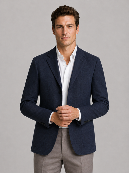 Mortimer | Men's Herringbone Tailored Blazer
