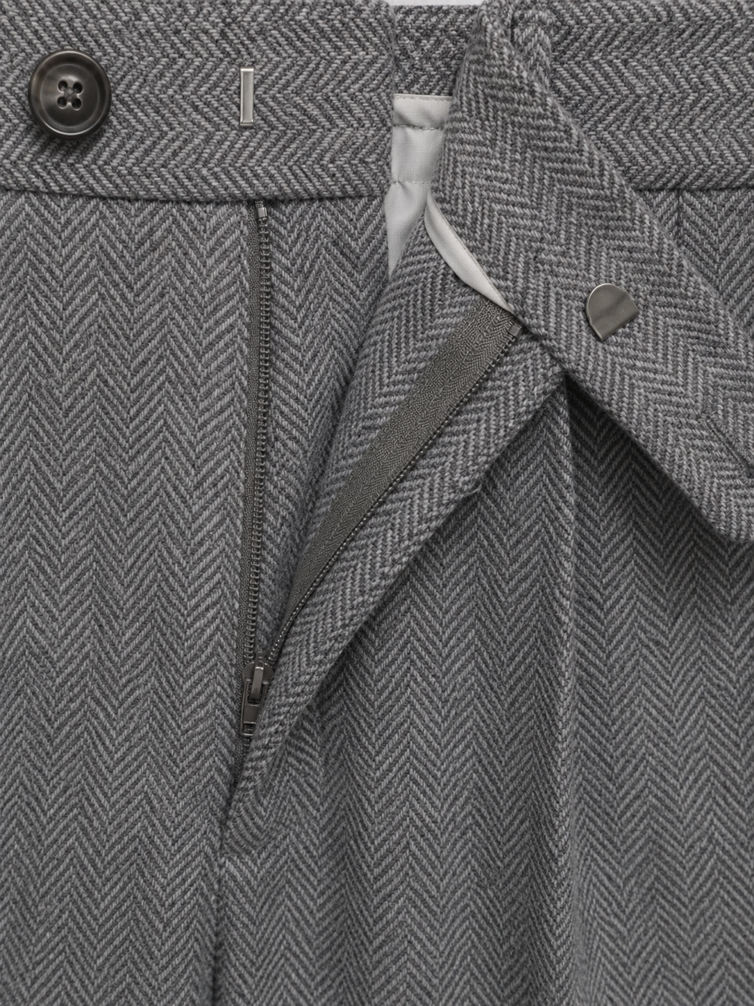 Mervyn | Men's Herringbone Pleated Trousers