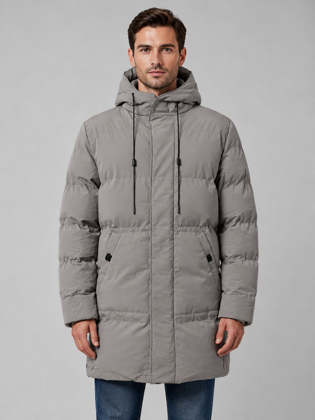 Malachy | Men's Hooded Longline Puffer Jacket