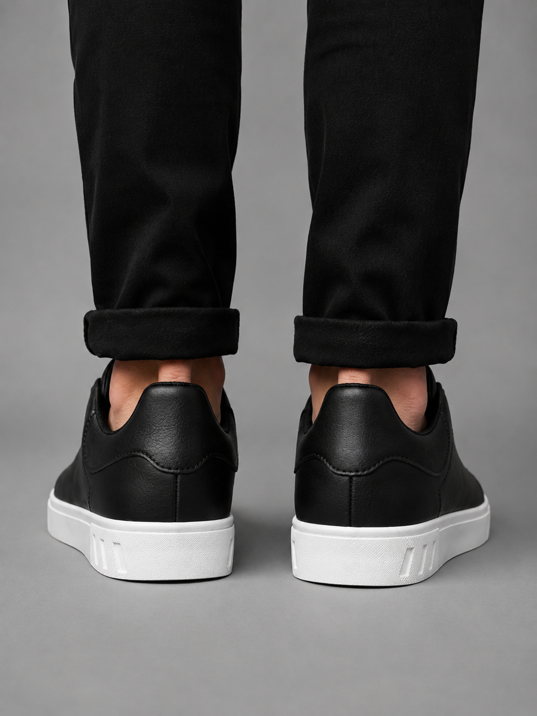 Alistair | Men's Leather Look Trainers