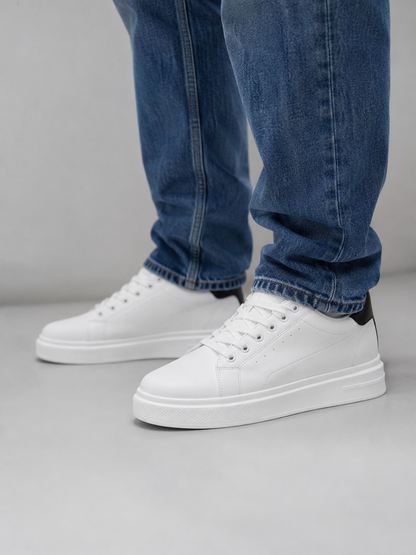 Ranulph | Men's Leather Low-Top Trainers