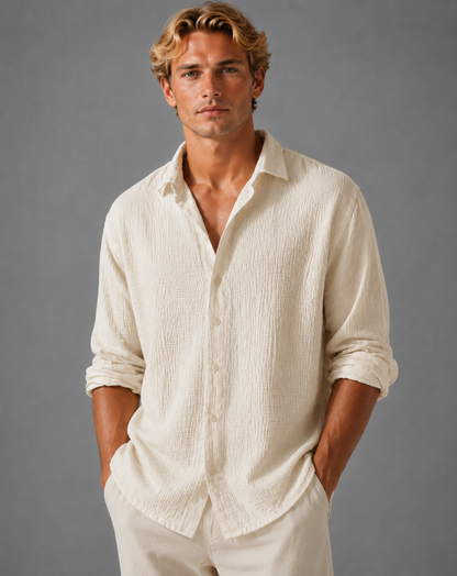Rory | Men's Textured Button-Up Shirt