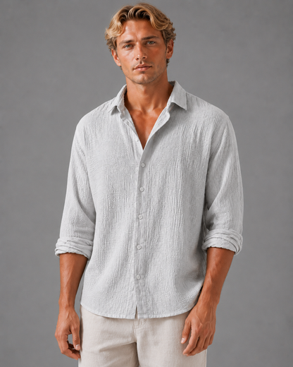 Rory | Men's Textured Button-Up Shirt