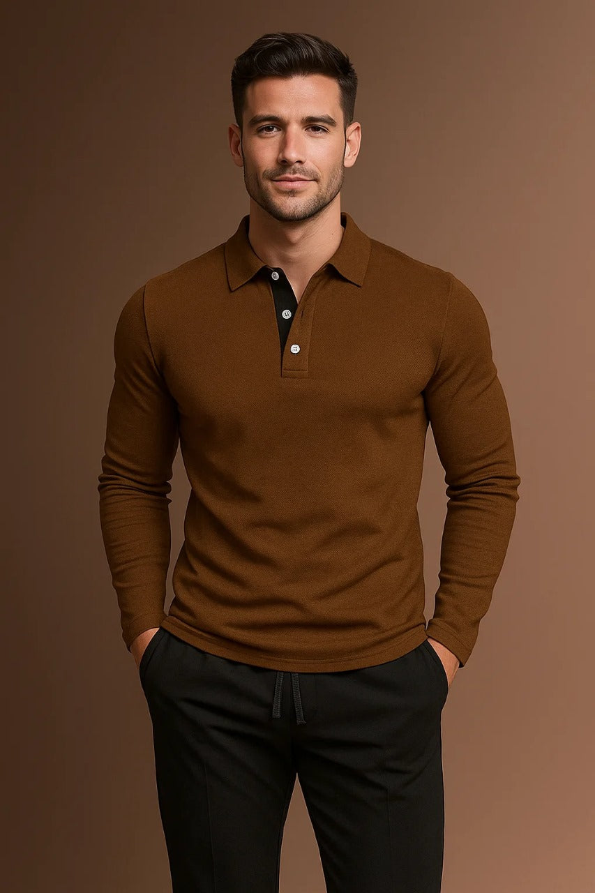 Harry | Men's Long Sleeve Polo Shirt