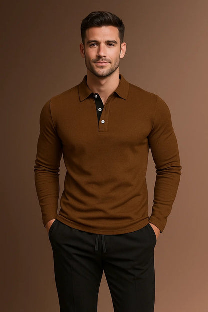 Harry | Men's Long Sleeve Polo Shirt