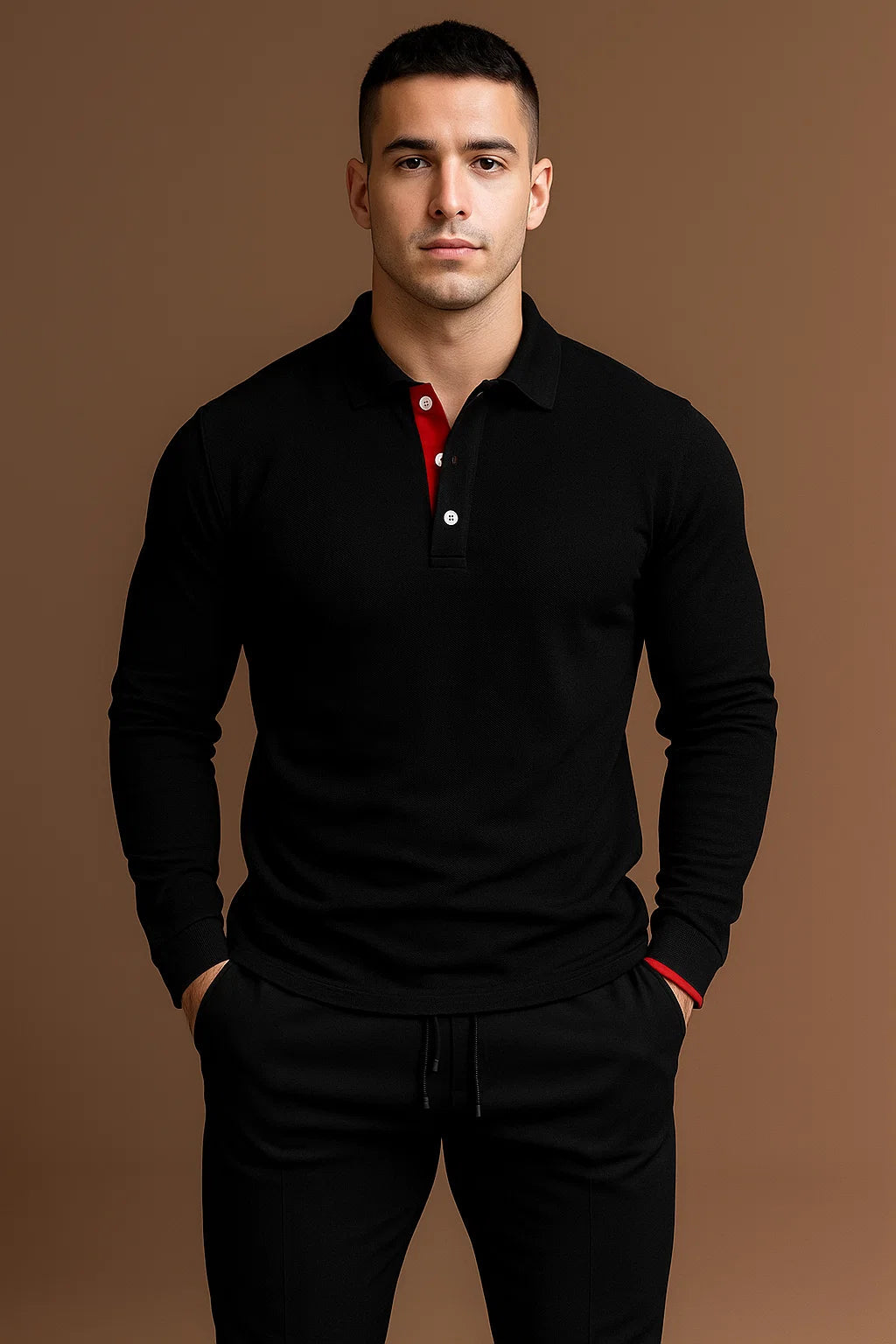 Harry | Men's Long Sleeve Polo Shirt