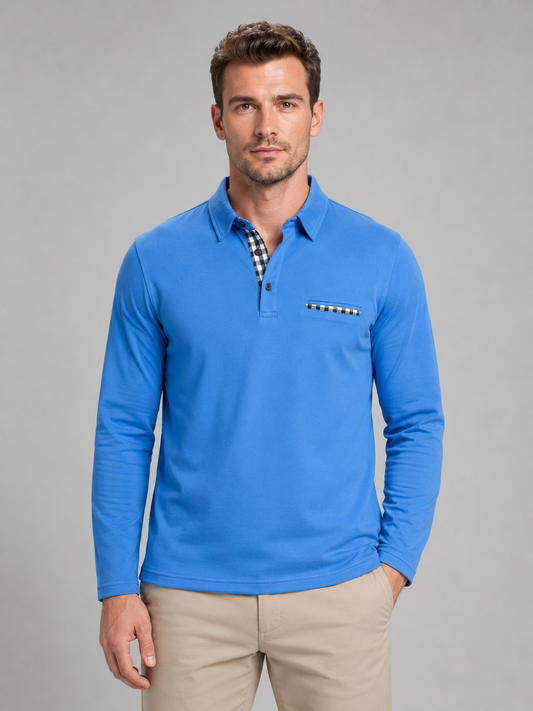 Stanislaus | Men's Long Sleeve Polo Shirt
