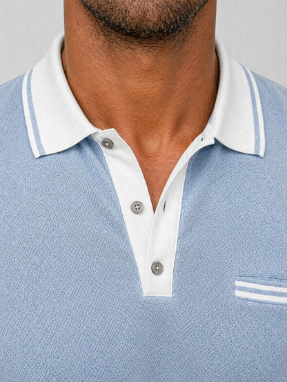 Nigel | Men's Long Sleeve Polo Shirt