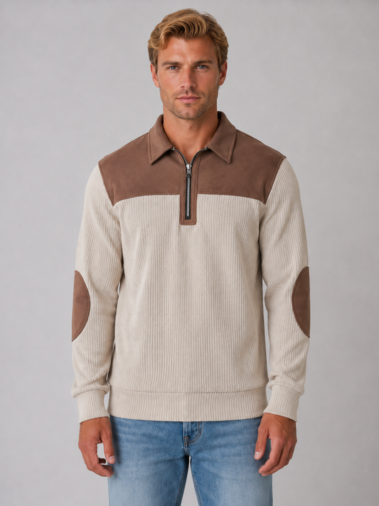 Wilfred | Men's Ribbed Quarter Zip Jumper