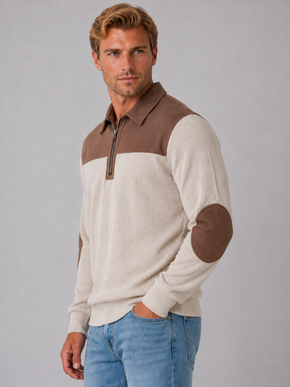 Wilfred | Men's Ribbed Quarter Zip Jumper