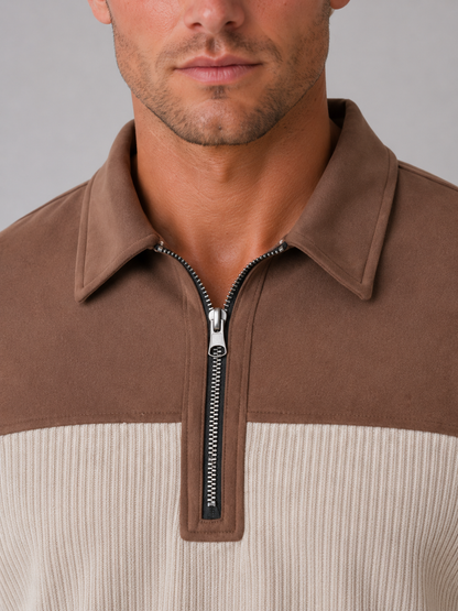 Wilfred | Men's Ribbed Quarter Zip Jumper