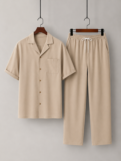 Cedric | Men's Short Sleeve Shirt and Trouser Co-Ord Set