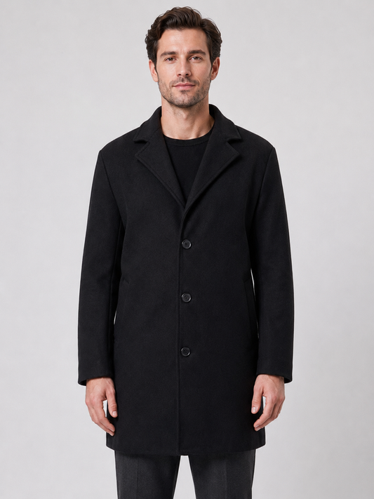 Dominic | Men's Single Breasted Tailored Coat