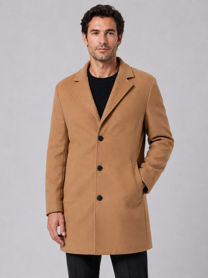 Dominic | Men's Single Breasted Tailored Coat