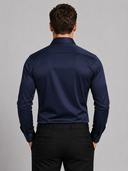 Vincent | Men's Satin Feel Slim Fit Shirt