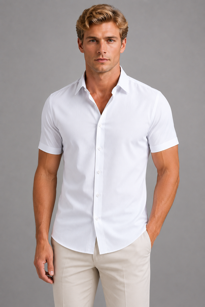 Gerald | Men's Slim Fit Short Sleeve Shirt