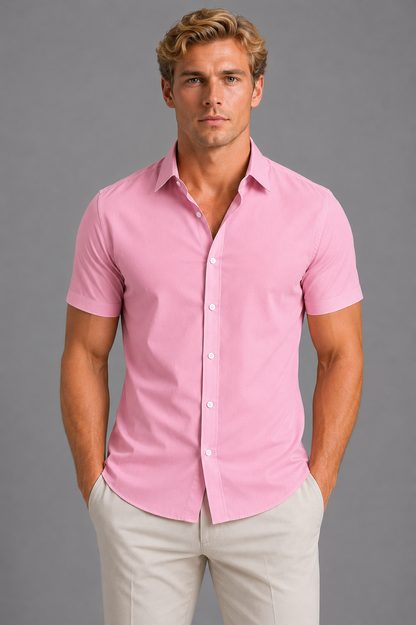 Gerald | Men's Slim Fit Short Sleeve Shirt