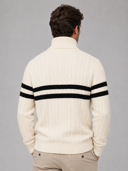 Octavius | Men's Cable Knit Half-Zip Jumper