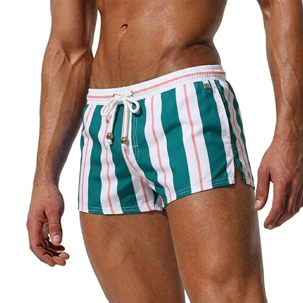 Theo | Men's Striped Swim Shorts