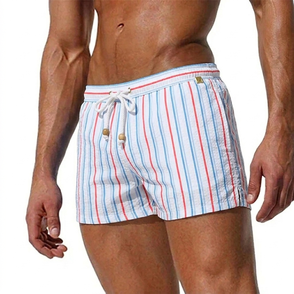 Theo | Men's Striped Swim Shorts