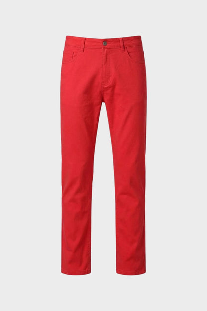 Men's Slim Fit Chino Trousers with Pockets