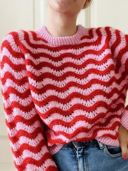 Katharina | Women's Relaxed Wave Knit Jumper