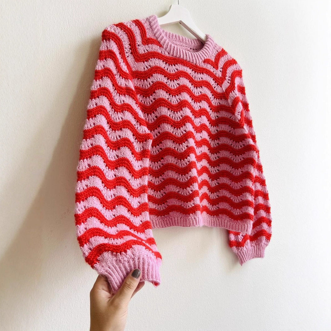Katharina | Women's Relaxed Wave Knit Jumper