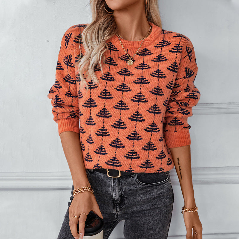 Keziah | Women's Tree Print Knit Jumper