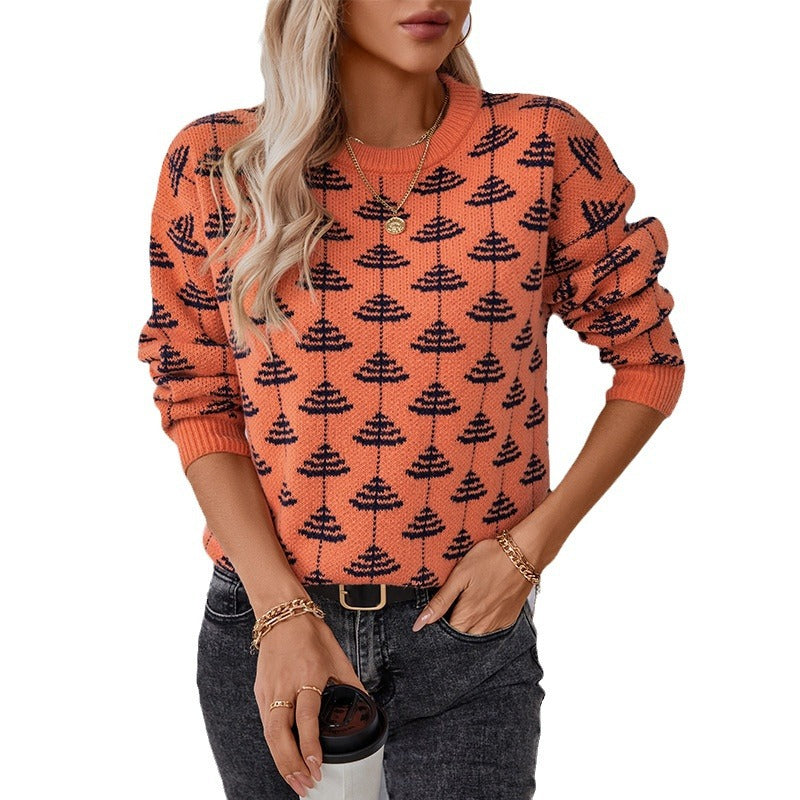 Keziah | Women's Tree Print Knit Jumper