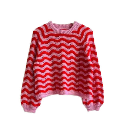 Katharina | Women's Relaxed Wave Knit Jumper