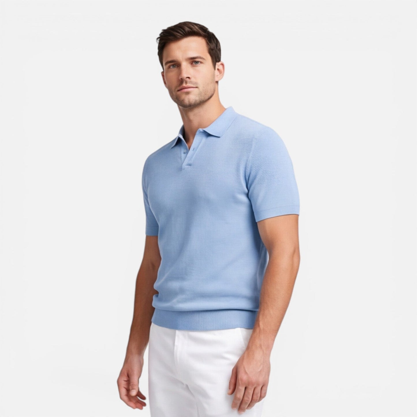 Sterling | Men's Textured Knit Polo Shirt