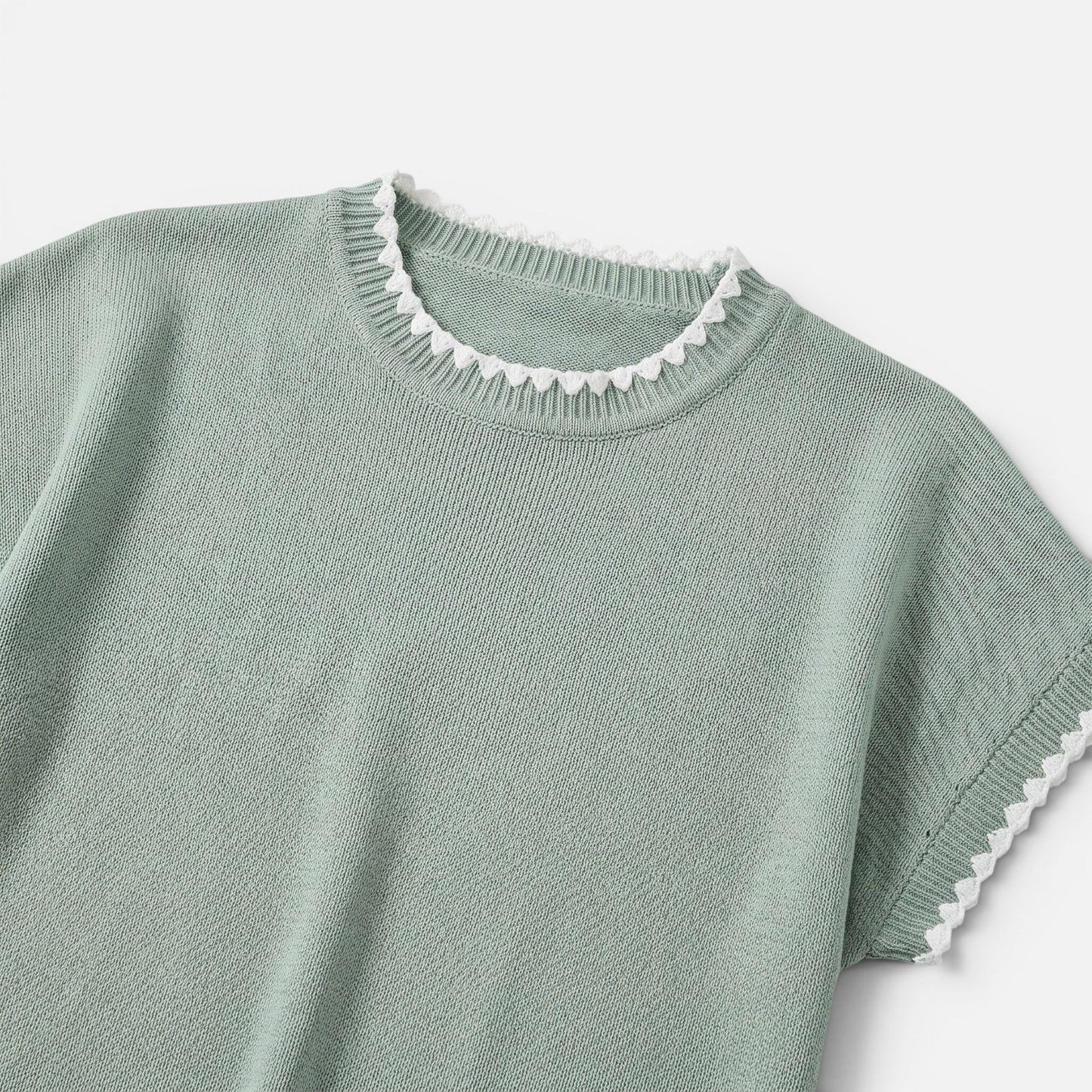 Frances | Women's Contrast Trim Knit Top