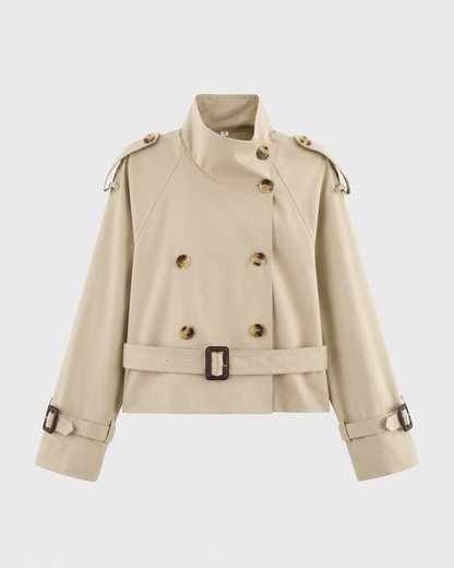Eloise | Women's Cropped Trench Jacket