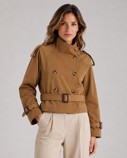 Eloise | Women's Cropped Trench Jacket