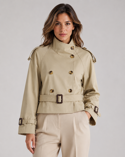 Eloise | Women's Cropped Trench Jacket