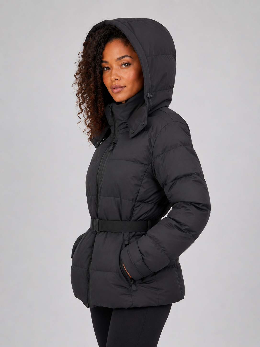 Thomasina | Women's Quilted Belted Puffer Jacket