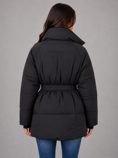 Elberta | Women's Belted High Collar Puffer Jacket