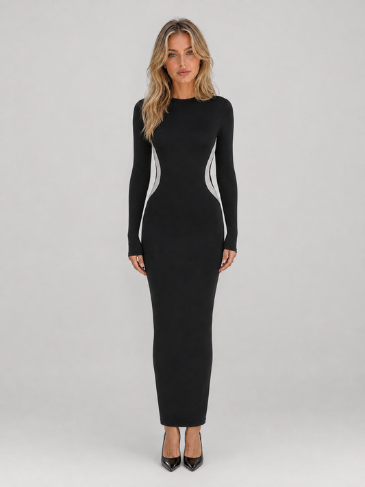 Armande | Women's Bodycon Long Sleeve Maxi Dress