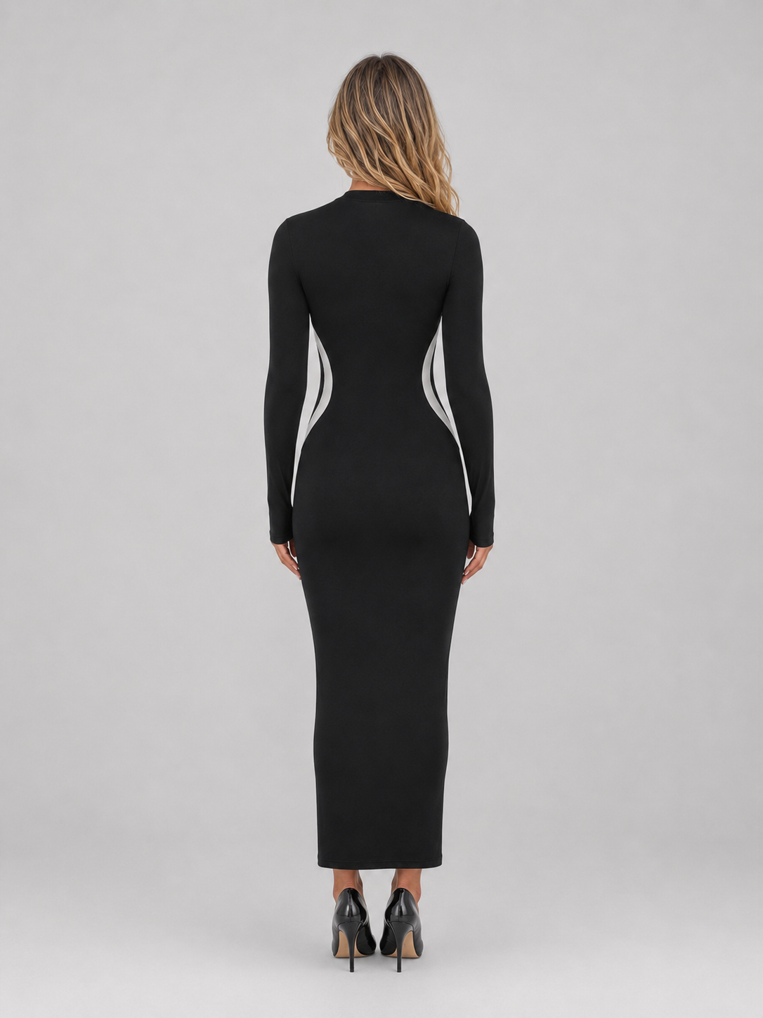 Armande | Women's Bodycon Long Sleeve Maxi Dress