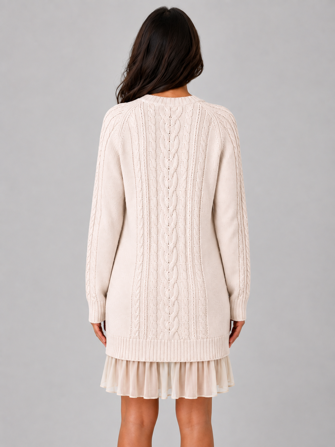 Jacinda | Women's Cable Knit Mini Dress