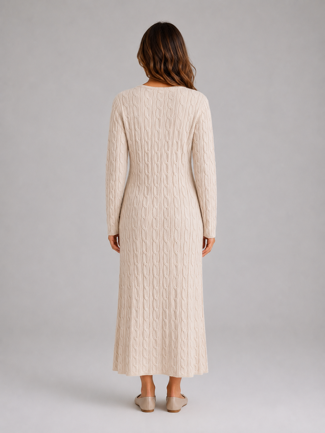 Gladys | Women's Cable Knit Jumper Dress