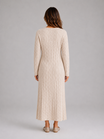 Gladys | Women's Cable Knit Jumper Dress