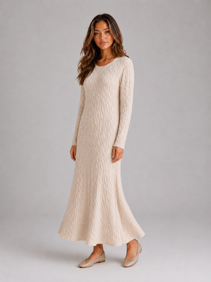 Gladys | Women's Cable Knit Jumper Dress