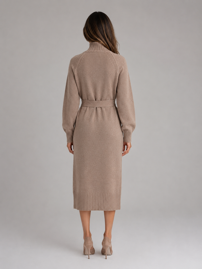 Bellamy | Women's Cotton Roll Neck Jumper Dress