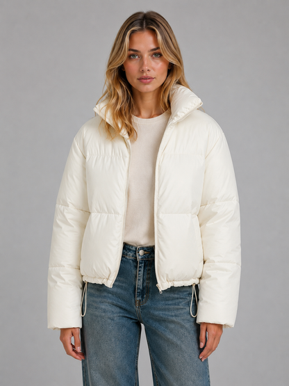 Milicent | Women's Cropped High Neck Puffer Jacket