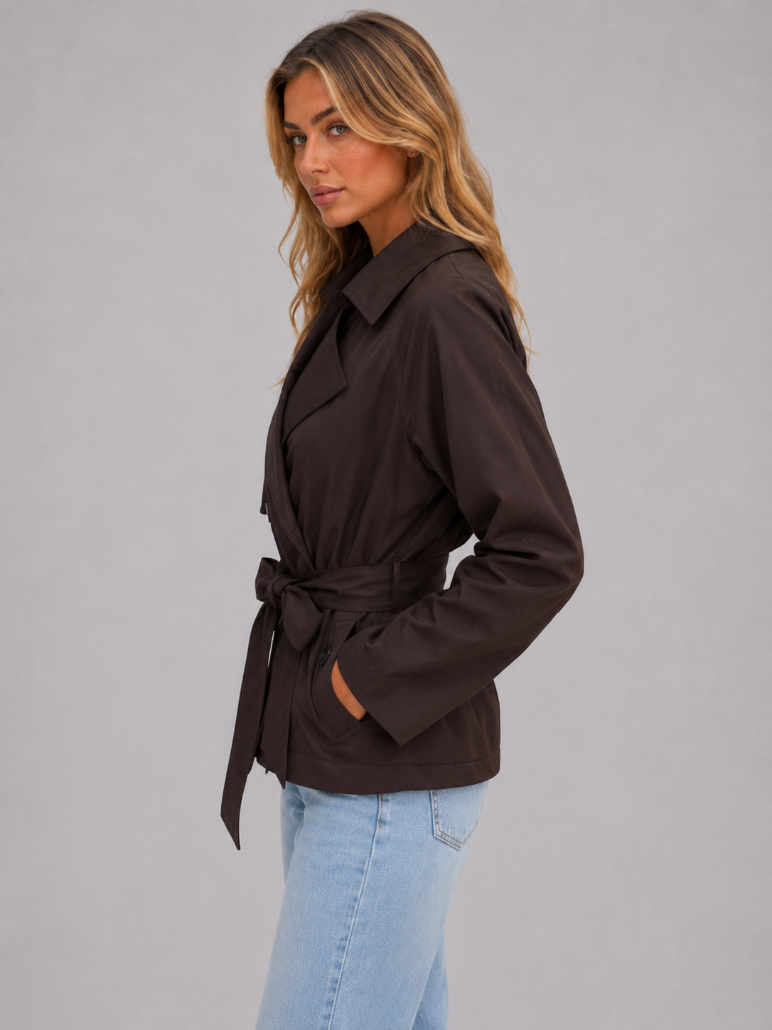 Bess | Women's Cropped Trench Jacket