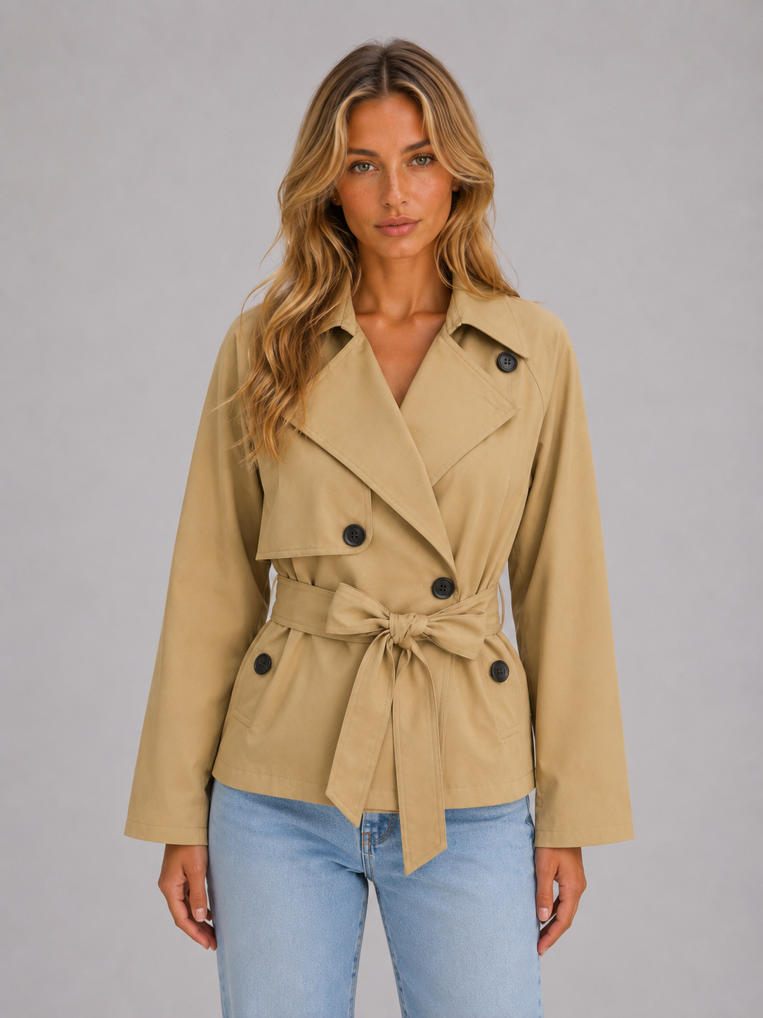 Bess | Women's Cropped Trench Jacket