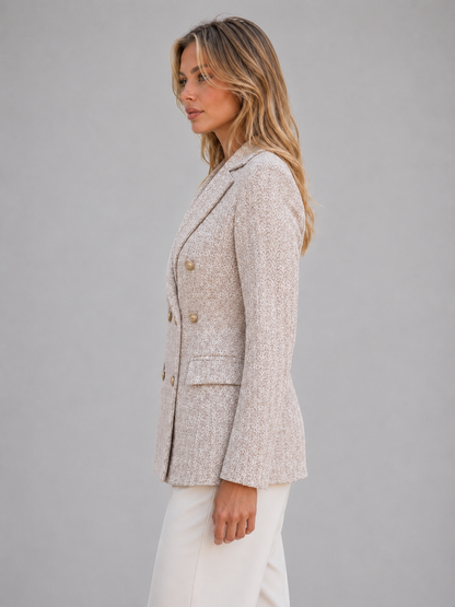 Louisa | Women's Double-Breasted Tweed Blazer